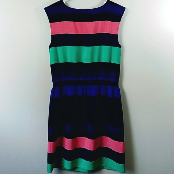 LOFT Dresses & Skirts - 2/$22❤️ Loft Dress in Teal, Blue & Peachy Coral